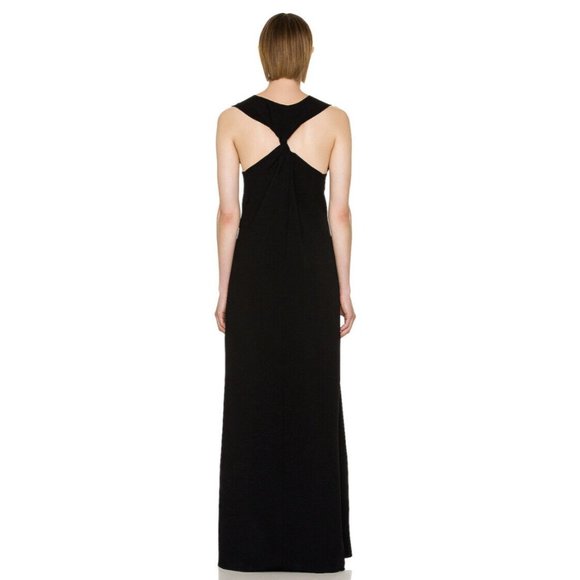 The Row Ingmar Dress Black Twist Back Maxi - Picture 7 of 7